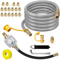 10FT Propane to Natural Gas Conversion Kit Compatible with Weber Genesis, Genesis II, Spirit, Spirit II, Convert LPG Grills to NG, Includes 1/2" Natural Gas Hose with Gas Regulator and Orifice by Unknown
