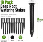 Junkin 18 Pack Tree Watering Stakes Deep Root Irrigation Spike, 14 Inch - Image 3