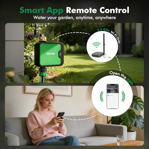 RESTMO Smart WiFi Water Timer, APP Control Sprinkler Timer - Image 2