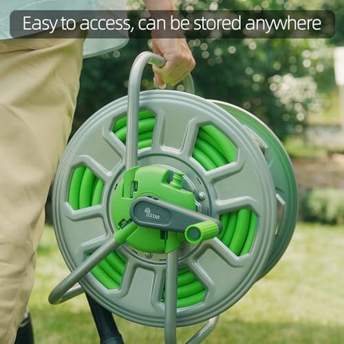 Metal Water Hose Reel Hold 100FT of 5/8" Hose - Image 5