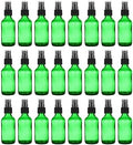 PATIKIL 2oz Glass Spray Bottles, 72pcs Nozzle Leak Proof Empty Water Mist Stream Sprayer for Cleaning Solutions Plants Hair, Green Black by PATIKIL