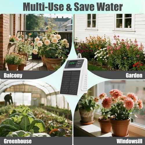 Solar Powered Watering Timer 33FT Automatic Irrigation Controller - Image 2