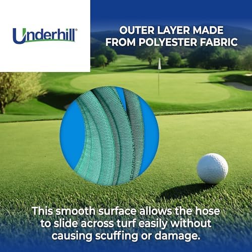 Underhill Featherweight UltraMax Heavy-Duty Garden Hose for Turf Managers, Lightweight, 1200 PSI BP, 300 PSI WP, H75-S20FW 3/4 Inch x 20 ft Green - Image 5