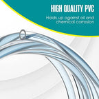Vinyl Hose, 1/4 Tubing, 1/4” ID x 3/8” OD, Clear Tubing, Clear Hose, 100FT - Image 3