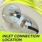 MINGLE Retractable Pressure Washer Hose Reel, 1/4" × 100ft - Image 6
