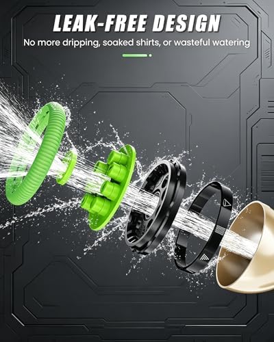 Garden Hose Nozzle, Heavy Duty Metal 9 Spray Patterns High Pressure Hose Sprayer - Image 7