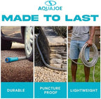 Aqua Joe 50-Foot Heavy Duty Garden Hose, Spiral 304 Stainless Steel Metal Hose, Puncture Proof, 1/2 Inch Diameter with Aluminum Fittings, AJSGH50 - Image 3