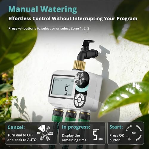 QUOBAS Brass Sprinkler Timer for Garden Hose, Programmable Water Timer - Image 5
