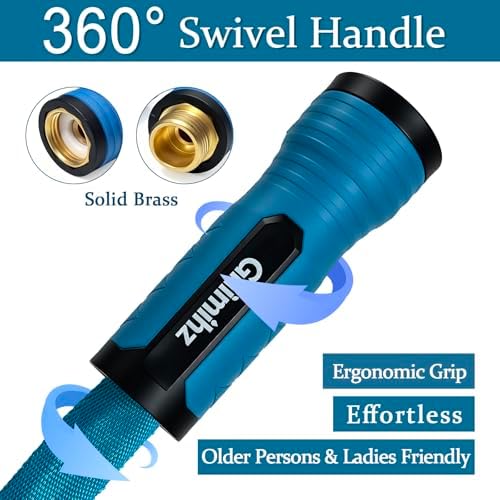 Garden Hose 75 ft, Made of TPE (BetterThan PVC/Hybrid Polymer), Lightweight yet Durable Water Hose with Ergonomic Grip, Drinking Water Safe Material, All-Weather, 3/4" GHT Fittings - Image 5