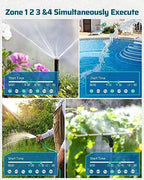 DEWENWILS Sprinkler Timer 4 Zone, with Rain Delay/Manual/AUTO Irrigation - Image 3