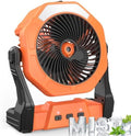 Ausic Portable Misting Fan for Outdoor Cooling, [16-65Hrs] Battery Powered Mist Fans with Water Misters & LED Lantern, 8-Inch, 250mL Tank, for Patios, Home, Outside, Camping, Outdoor&Indoor Use by Ausic
