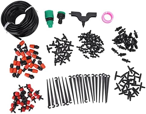 49.2ft Drip Irrigation Kit, Automatic Watering System for Potted Plants, Adjustable Micro Spray Garden Greenhouse Hose, Efficient Drip Watering System by Unknown