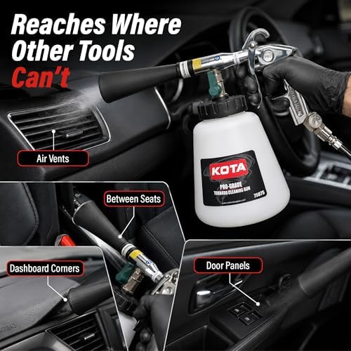 LAUCO Tornado High Pressure Air Gun Kit, Tornado Car Cleaning Gun, Tornado Air Gun for Detailing, Auto Detailing Tornado, High Pressure Tornado Air Hose Nozzle, Detailing Tornado Gun (75875) - Image 3