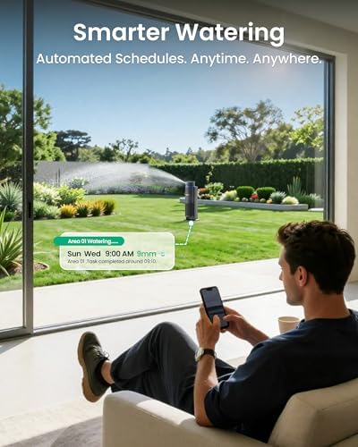 Aiper IrriSense 2 Lawn Sprinkler, Smart Irrigation System, Multi-Zone Plant-Specific Watering, Smart Scheduling, Weather-Adaptive Irrigation with Rain Sensor, for Lawns up to 14400 sq.ft.-Blue 3Pack - Image 3