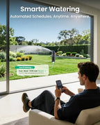Aiper IrriSense 2 Lawn Sprinkler, Smart Irrigation System, Multi-Zone Plant-Specific Watering, Smart Scheduling, Weather-Adaptive Irrigation with Rain Sensor, for Lawns up to 14400 sq.ft.-Blue 3Pack - Image 3