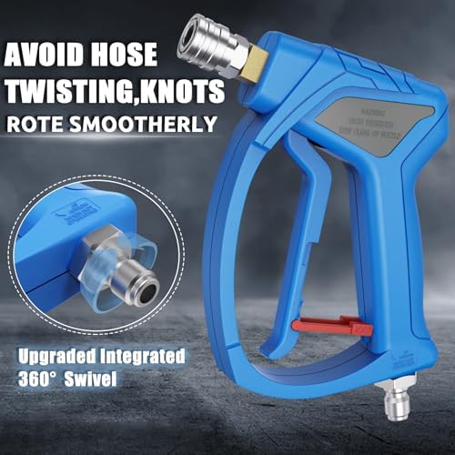 Short Pressure Washer Gun with 3/8" Swivel, 4080PSI - Image 3