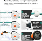 Auto Retractable Water Hose Reel, Wall Mounted Automatic Rewind Water Reel, Heavy Duty Retractable Hose Reel with Spray Nozzle for Car Wash Workshop Cleaning (20m) - Image 4