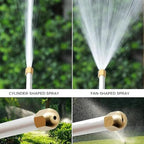 High Pressure Hose Nozzle for Garden Hose, Turn Any Hose Into Power Washer, 5 Spray Tips & Car Wash Towel, Heavy Duty Brass Jet Nozzle for Car Washing, Patio Driveway Outdoor Cleaning (New-Gray) - Image 4