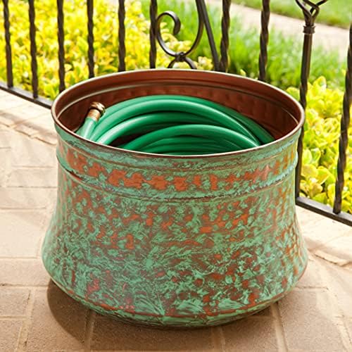 Liberty Garden 1917-G Hose Pot, Hammered, Patina and Bionic Steel 1582 50Ft Hose, 50' - Image 3