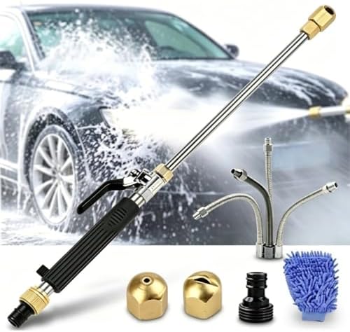 Heavy Duty Hose Nozzle with Spray Wand (Black-Extend) by Unknown