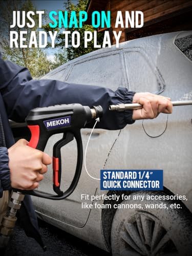 MEKOH Commercial Short Pressure Washer Gun with Swivel, 5000PSI Stubby Gun - Image 6