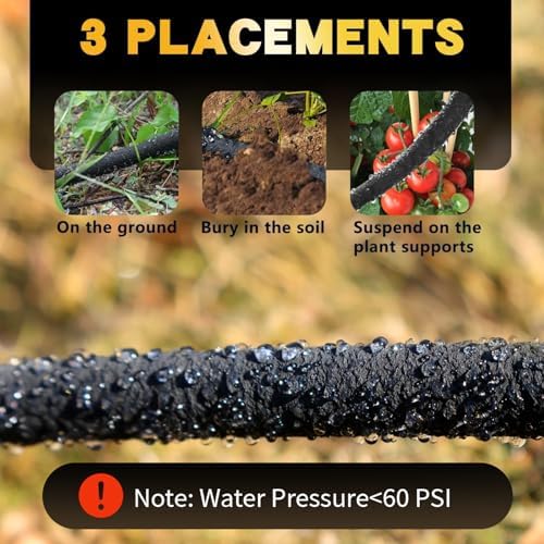 Hopegiver 5/8’’ Short Soaker Hose 6 ft-2 Pack with Brass Fitting for Tree - Image 5