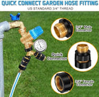 Boltigen RV Water Pressure Regulator Kit, RV Fresh Water Hose Kit with Inline Water Filter, Brass Elbow, Hose Splitter, Hose Quick Connects, Flexible Connector, 3/4'' GHT Leak Repair Kit for RV Camper - Image 6