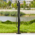 Stainless Steel Outdoor Garden Water Column Hose Stand with Faucet - Decorative Fountain Dispenser for Irrigation & Washing, Durable Garden Watering Solution by Unknown