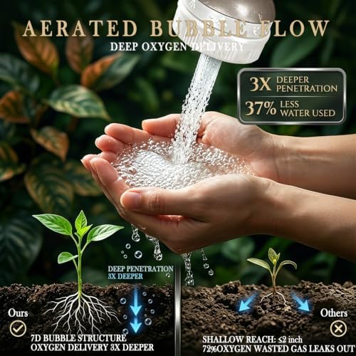 Garden Hose Nozzle Heavy Duty Metal Water Hose Sprayer - Image 5
