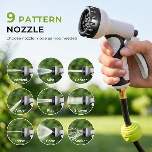 Retractable Garden Hose Reel, 1/2 Inch x 155ft, Wall Mounted Hose Reel - Image 5