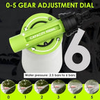 Car Wash Foam Gun with Microfiber Wash Mitt, Adjustable Foam Sprayer for Garden Hose, 6-Level Soap Mixing Car Wash Kit for Cars Trucks SUVs RVs Motorcycles Boats, Green - Image 7