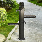 Outdoor Faucet Vertical Antifreeze Garden Water Column，freestanding Hose Stand with Brass Faucet, Weatherproof Yard Hydrant Water Feature Fountain,for Car Washing and Watering, 110cm kit 2 - Image 6