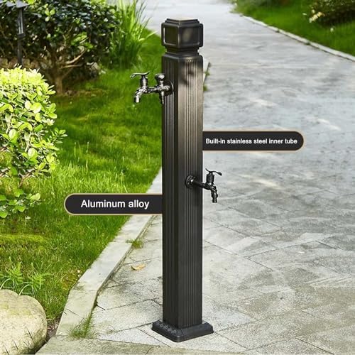 Outdoor Faucet Vertical Antifreeze Garden Water Column，freestanding Hose Stand with Brass Faucet, Weatherproof Yard Hydrant Water Feature Fountain,for Car Washing and Watering - Image 6