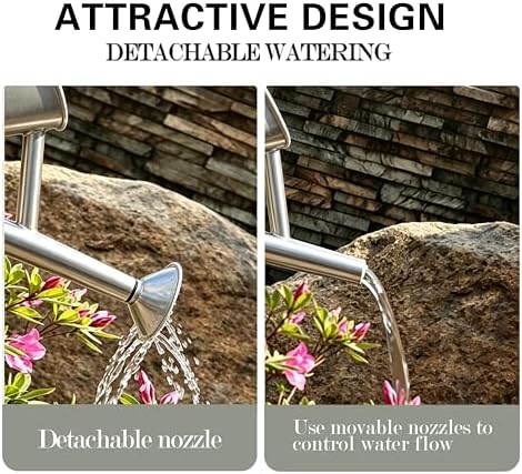 1.5 Gallon Metal Watering Can for Outdoor Plants, Large Watering Can, Zinc - Image 5