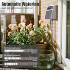 Solar Automatic Drip Irrigation System with Programmable Timer, 10m/33FT Self Watering Kit, Solar Powered Auto Watering System for Garden Plants, Potted Flowers, Greenhouse, Patio - Image 3