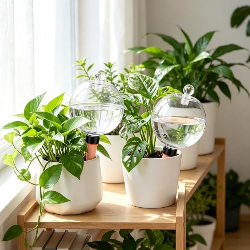 Self Watering Globes 26Oz Large Automatic Plant Waterer, Terracotta - Image 5