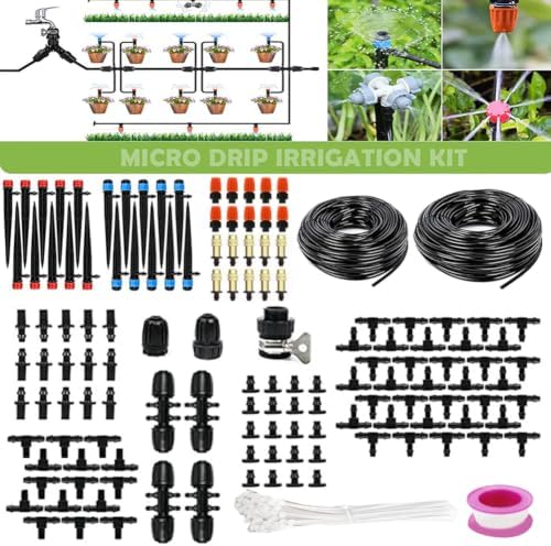 200FT Quick-Connect Drip Irrigation System Kit with 1/4 Inch 1/2 Inch - Image 7