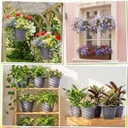 20 Pack Hanging Planter Basket 10 Inch with Drainage Tray - Image 6