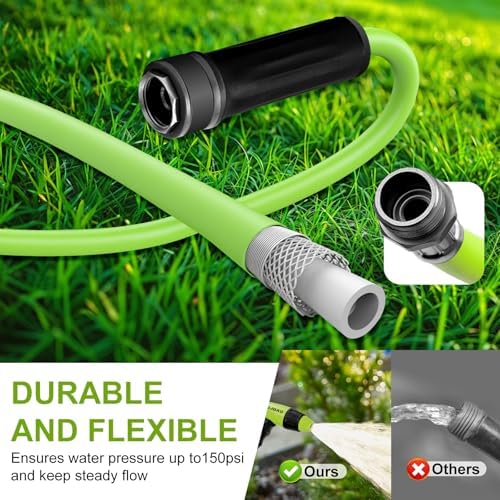 Garden Hose 5/8 in. x 25 ft.,Lightweight All-Weather Water Hose, Durable and Flexible - Image 3