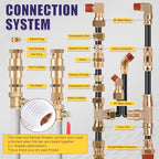 200 Pcs Brass DOT Air Brake Line & Compression Fittings Kit - Image 6