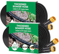 Thickened Flat Soaker Hose 100 ft, Flat Drip Irrigation Hose for Garden, 100/50/25 ft Lawn & Patio Watering System - Heavy Duty, Leak Proof, Flexible, Easy Setup(100FT(50 * 2)) by Unknown