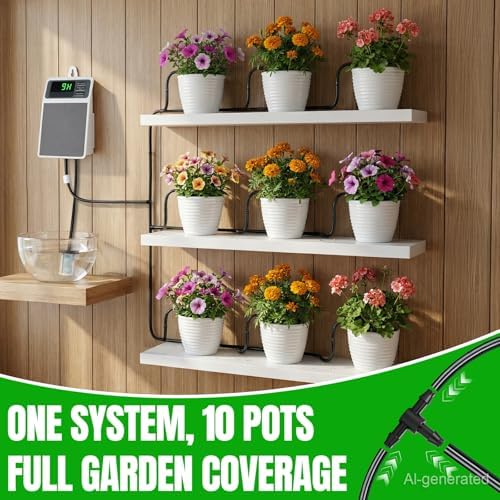 Solar Automatic Drip Irrigation System,Auto Self Watering Kit with Timer - Image 2