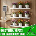 Solar Automatic Drip Irrigation System,Auto Self Watering Kit with Timer - Image 2
