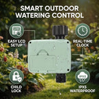 Sprinkler Timer 1 Zone Rain Sensor, Programmable Water Hose Timer, Automatic Watering System Drip Irrigation Controllerfor Garden Yard Lawn Outdoor - Image 4