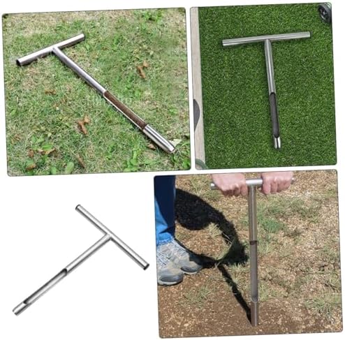 Handle Soil Sampler Probe Durable Stainless Steel Soil Sampling Tool for Gardening and Lawn Maintenance Easy to Clean Skid Design - Image 5