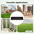 4-Piece Modular Raised Garden Bed Set, 15" Elevated Planter Box with Legs & Self-Watering Drainage, Weatherproof Plastic Vegetable Grow Kit for Patio Balcony and Deck - Image 6