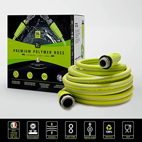 It's Light Polymer Garden Hose 5/8 in. X 50ft., Ultralight, Drinking Water Safe, Heavy Duty, Anti Kink structure, UV tested - Image 3