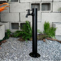 Stainless Steel Outdoor Freestanding Water Hydrant - Black Square Anti-Freeze Hose Stand with Faucet for Irrigation (Durable Round Pile, Ideal for Gardens) by Unknown