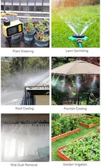 Zunate Solar Water Timer for Garden Hose, Adjustable Panel Rain Sensor Programmable Sprinkler Timer with Child Lock Screen, Automatic Irrigation Controller for Lawn Plants Outdoor - Image 5
