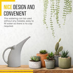 2 Pack Watering Can 1/2 Gallon - Small Watering Can for Indoor Plants - Outdoor Watering Can - Gray Plant Waterer - Plastic Watering Can for Garden - Image 4